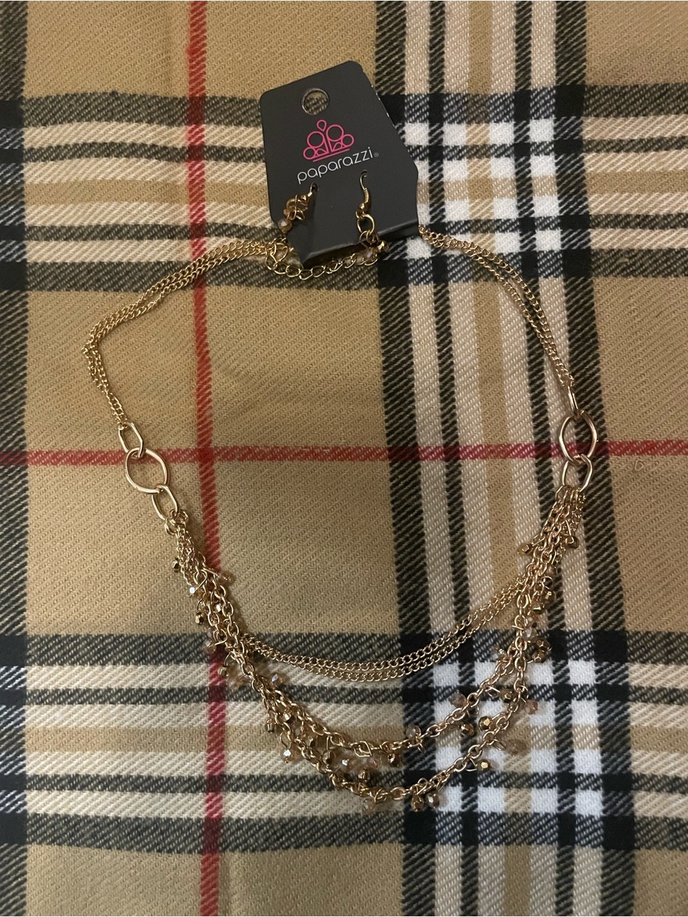 Paparazzi Gold Multi-Layered Chain Necklace